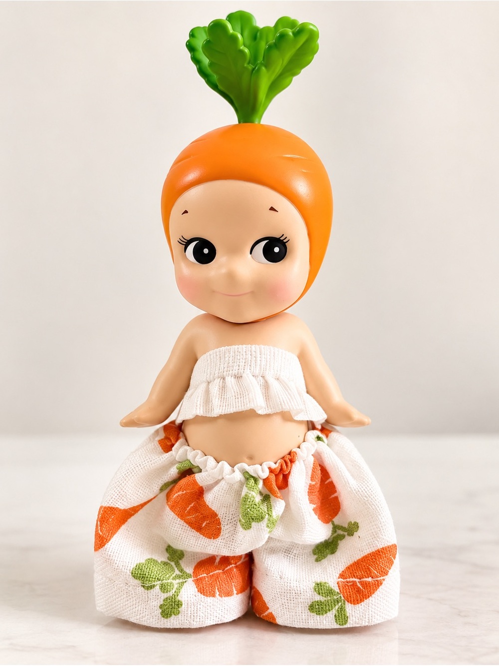 Carrot from the Sonny Angel Vegetable series. 2 Piece Outfit Included!